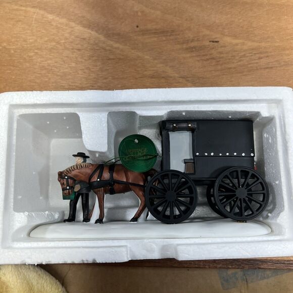 Heritage Village Dept 56 Amish Buggy #5949-8 NEEDS FIXED Carriage Glued See Pics - Picture 4 of 16